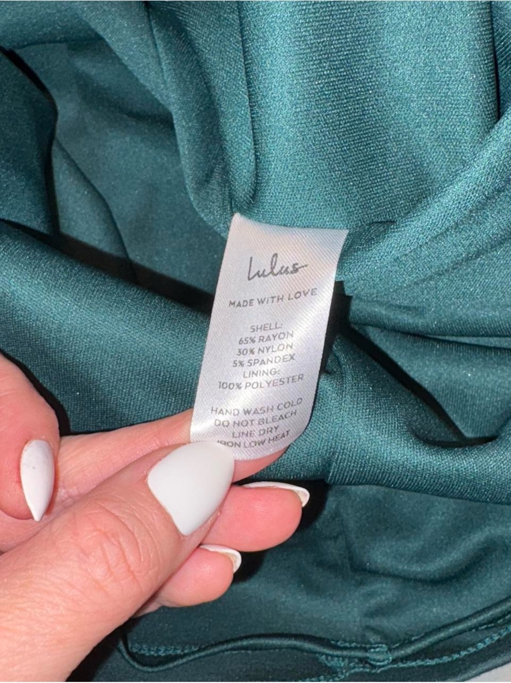 Lulu's Emerald Square-Neck Midi Dress with Front Slit - Picture 8 of 9